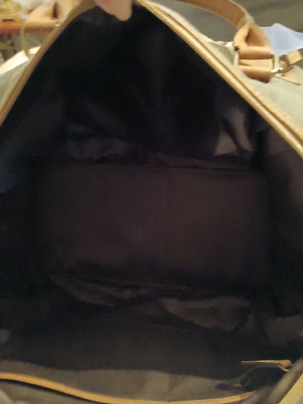 Myra Bag Olive Green Canvas & Brown Leather Weekender - Picture 14 of 16